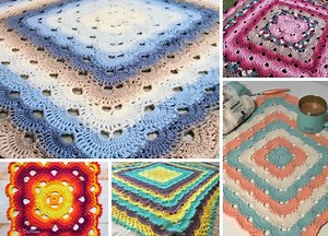 Colorful Virus Crochet Blankets - Styles Idea