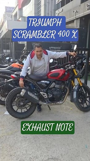 Triumph Scrambler 400 X – Goosebumps Exhaust Note 🤯