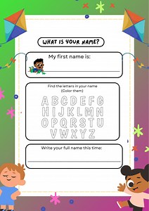 Back to School Name Worksheets for Kids - Etsy Australia