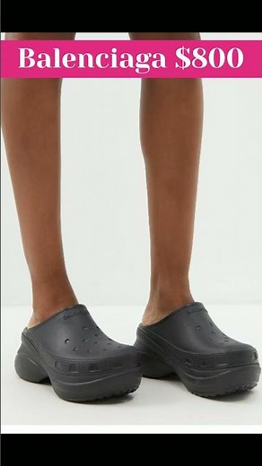 Crocs Bae Clog VS Balenciaga x Crocs - Platform Clog #balenciaga #crocs