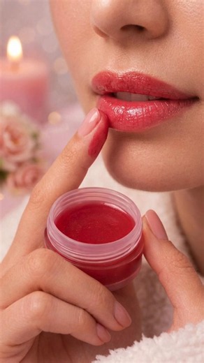 Beetroot Lip Balm 💋 #shorts #lipbalm #pinklips #softlips #homemade #trending #viral