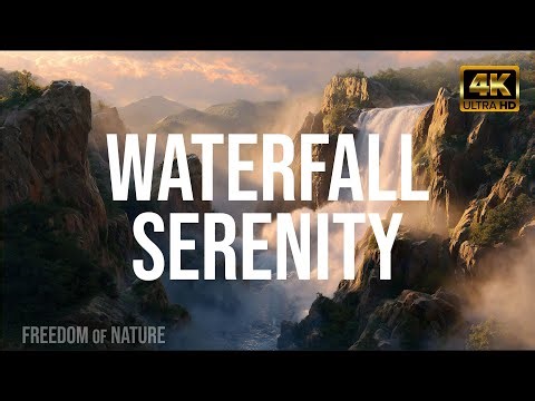 Waterfall Serenity – From Frozen Waterfalls to Tropical Cascades | 4K Nature Relaxation Film