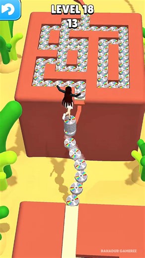 Girl in Frog Dress 🐸 Takes Over the Garden! Stack Dash Challenge 🌿💨 #shorts