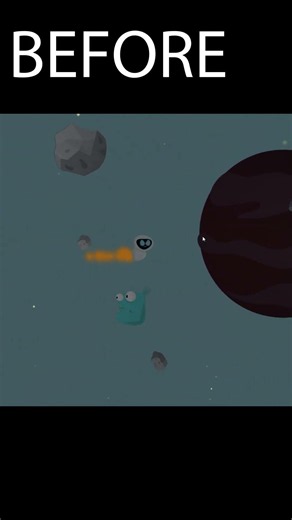 alien movement before and after in Space Tenacity! #gamedev #indiegame #gaming