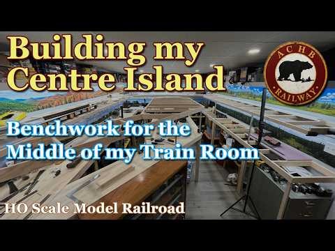 Building Double Deck Benchwork for the Middle of my Train Room - Adding the Centre Island
