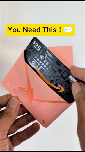 Cute Gift Card Envelope 💝 #shorts