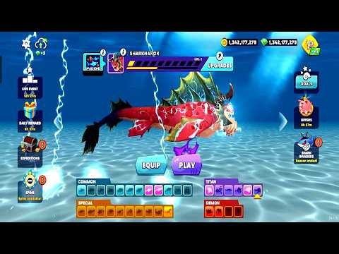 Hungry shark gient alien shark || shark hammerhead shark evolve