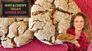 8.6K views · 217 reactions | New Video: Soft and Chewy Vegan Ginger Snap Cookies! (Amazingly gluten-free, too!) These ginger snap cookies are a wondrous treat to enjoy especially during the holiday season. This is due to their sparkling snow-like sugar coating and blast of ginger and cinnamon-y sweetness you get with each bite. YUM!! | Audrey Dunham | Facebook