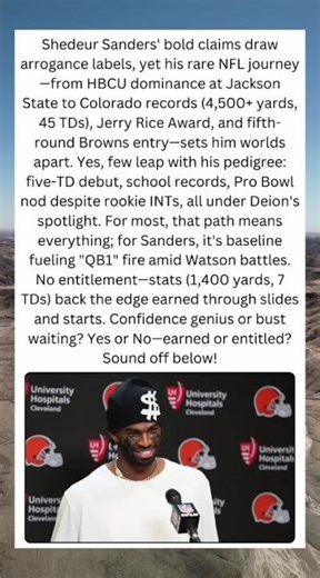 😎 Shedeur's Swagger: Arrogant or Earned NFL Path?