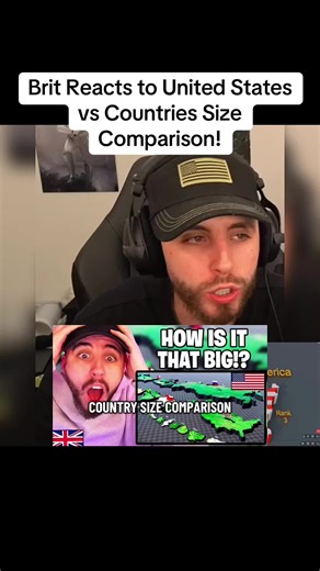 Brit Reacts to United States vs Countries Size Comparison!#british #reaction #unitedstates #comparison #fyp