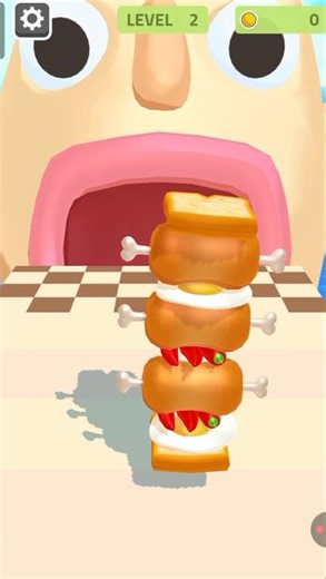 🥪🍗 Sandwich Run Game 2🎯 🎮 | sandwich run poop 💩 | sandwich panpopeyes chicken #shorts #youtubeshorts