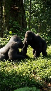 Epic Gorilla Showdown in the Jungle
