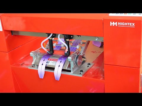 Automatic webbing laser cutting machine and webbing hole punch
