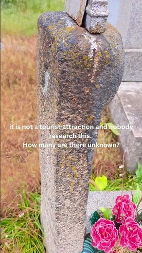 Ancient Slavic Pagan statue on an iundicloed cementary in Eastern Polan