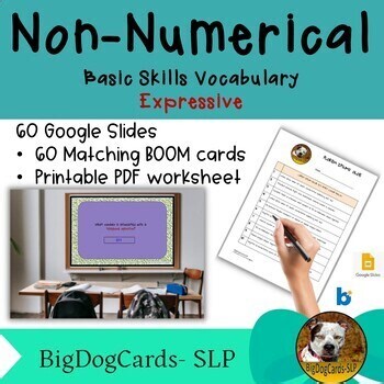 Expressive Language Activity – Using Quantity and Life Skills Vocabulary