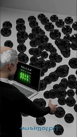 Sound abacus in speaker array #abacus #counting #calculating #soundabacus #speakerarray