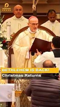 Bethlehem Returns to Life! First Christmas Mass in 2 Years! #Bethlehem #Christmas2025 #palestine
