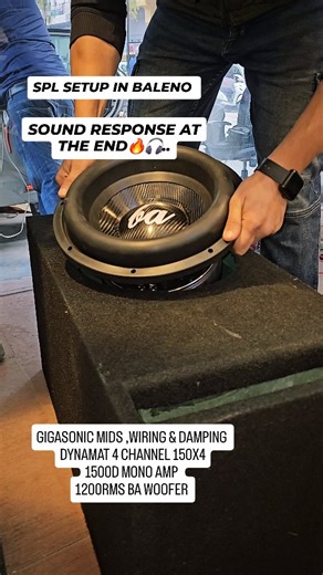 💲ingh_Mod$ on Instagram: "SPL setup in Baleno with proper wiring #viral #caraudio #woofer #caraudiosystem #music"