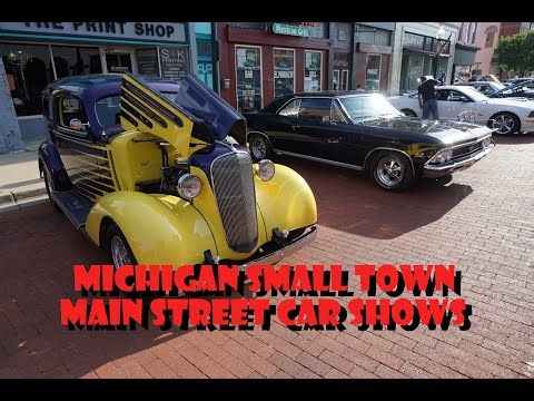 MICHIGAN SMALL TOWN MAIN STREET CAR SHOWS 2025