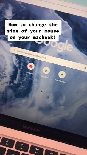 How to change the size of your mouse on ur Mac!