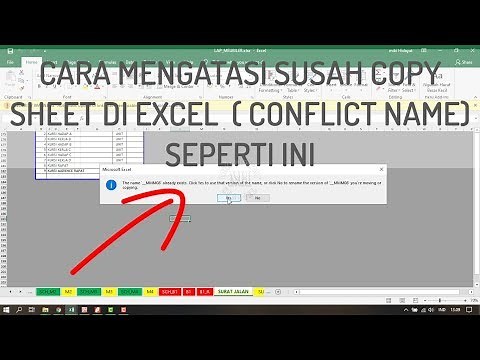 Cara mengatasi susah copy sheet (name conflict excel)