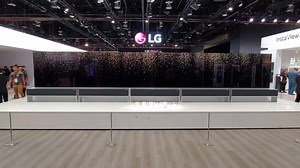 The LG Signature OLED TV R rolls into CES 2019. | LG Global