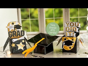 Graduation Box Cards SVG Kit Trailer