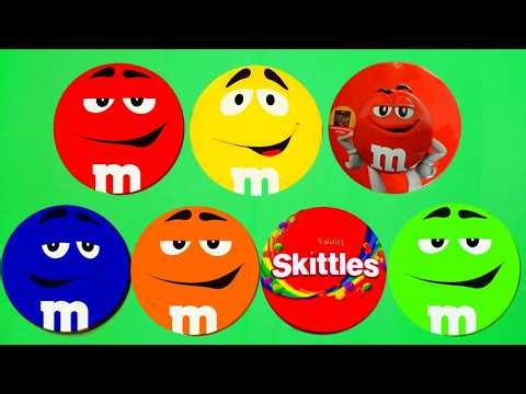 Satisfying Video | Relaxing Unboxing Brilliant Candy Containers with Rainbow M&M'S and Skittles ASMR