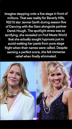 Jennie Garth Shares Intense Stage Fright Experience on Dancing with the Stars #JennieGarth
