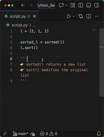 sort() vs sorted() in Python — The Real Difference