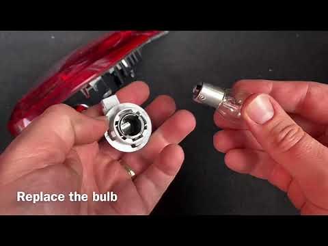 How to replace reverse light and rear fog lamp bulb - disassemble and assemble Vauxhall Corsa E DIY
