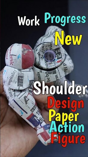 New Shoulder mobility design | Paper action figure | Fatman #actionfigure #art