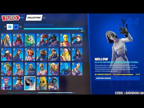 [TUTO] COMMENT TROUVER L'EMPLACEMENT DES 46 PERSONNAGES DANS LA COLLECTION SUR FORTNITE !