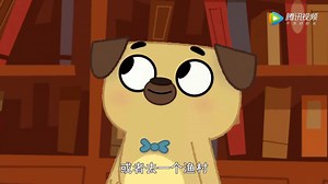 《狗狗爱看书英文版》Dog Loves Books