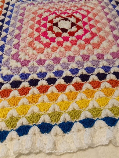 Crochet Blanket Pattern, Hearts & Flowers Textured Afghan, PDF Tutorial