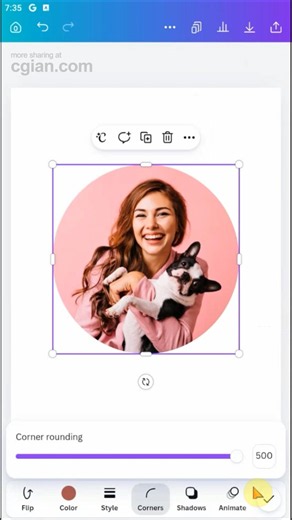 Canva how to convert square image into circle #canvatutorial #canva #graphicdesign