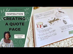 Including Quote Pages in your Journal