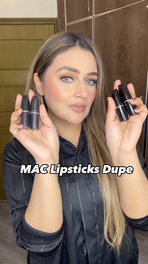 Mac Lipsticks Dupe 😍 @swissmisspk • MAC Taupe = Swiss Miss M 208 Terracotta • MAC Mehr = Swiss Miss M 244 Twig • MAC Ruby Woo = Swiss Miss M 515 . . . . . . . . #makeup #makeuptutorial #makeuplooks #tiktokviral #makeuptransformation #makeupoftheday #makeuptransition #pakistanifashion #lahoremakeup #lahorefashion #karachifashion #viralvideos #tiktokhacks #tiktokpakistan #tiktokindia #newsreels #makeupreels #makeuptips #maclipstick #maccosmetics #rubywoo | Ayesha Makeup Studio