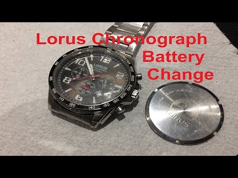 Lorus Chronograph Watch Battery Change