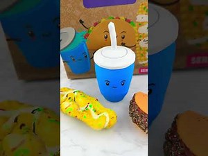 MYSTERY Food Fidgets Blind Bags Opening Satisfying Video ASMR! #fidgets #asmr 🌮🥤
