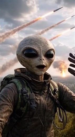 Alien YouTuber in earth #missile #youtube #vlog #alien #spacehorror