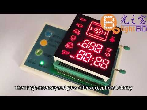 Customized Red 7 Segment LED Displays for Digital Ovens