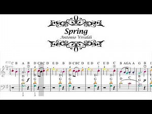 The Four Seasons: Spring (Vivaldi) - Baroque Masterpiece with Animated Sheet Music