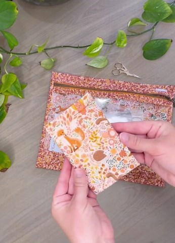 Clear Vinyl Front Project Bag: Liberty Fabric, Needlepoint, Cross Stitch and Craft Organizer - Etsy