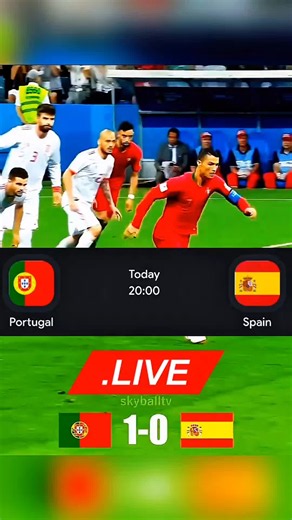 Spain vs Portugal EN VIVO LIVE 🏆⚽ World Cup 2026 | Round of 16 | Goals, Skills & Highlights #Spain #Portugal #CR7 #CristianoRonaldo #EnVivo #WorldCup2026 #footballlive