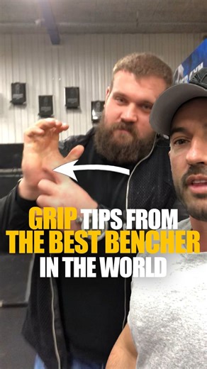 How to hold the barbell for a strong bench. If you don’t believe me, hopefully you’ll believe @sarychevkirill who was once the world record holding bench presser with a 335kg / 738lbs bench press and arguably the most technical elite bench presser in the world. The small details matter 💪 #benchpress | Australian Strength Coach