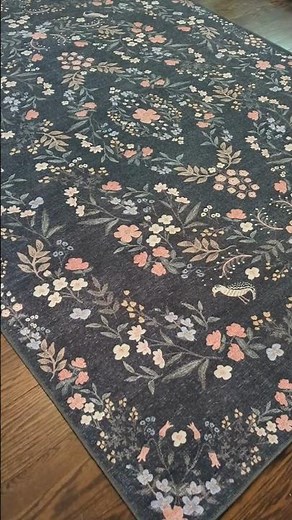 Rifle Paper Co. x Loloi Maison Collection MAO-04 Tuileries Black 7'-6" x 9'-6" Area Rug
