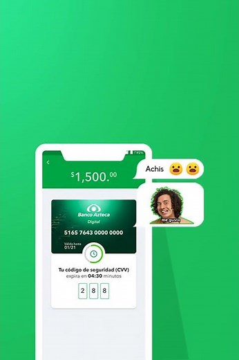 Usa la Tarjeta Digital, tu Tarjeta de Débito Azteca te da acceso a ella sin costo