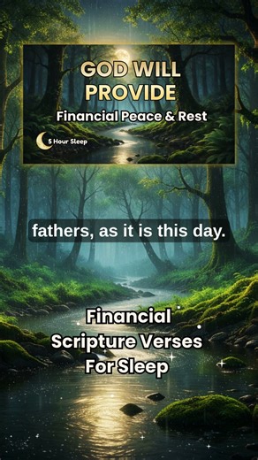 5 HOUR Bible Verses for Sleep: Financial Provision & Peace (Scriptures + Peaceful Rain Sounds)
