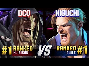 SF6 ▰ DCQ (#1 Ranked M.Bison) vs HIGUCHI (#1 Ranked Guile) ▰ High Level Gameplay